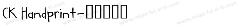 CK Handprint字体转换
